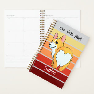 Personalized Corgi Journal -Planner Planner
