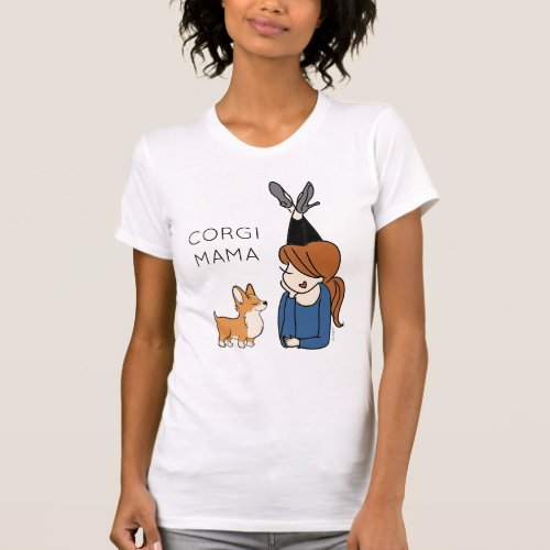 Personalized Corgi Mama T_Shirt