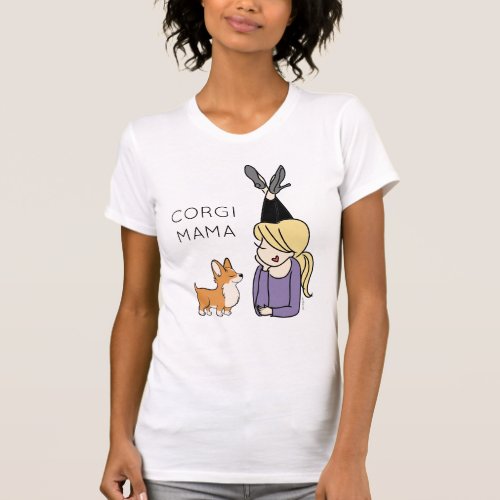 Personalized Corgi Mama T_Shirt