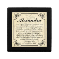 Personalized Corinthians Love Bible Verse Trinket