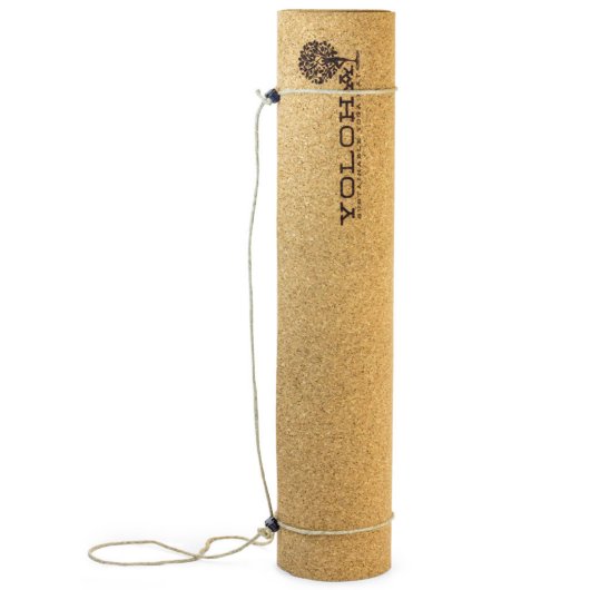 Personalized Cork Yoga Mat (Rolled Upright)