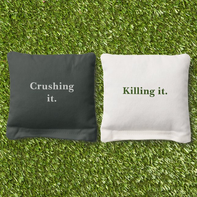 Personalized Cornhole Bags (8 bags) (Grass)