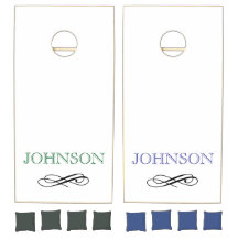 Personalized cornhole set