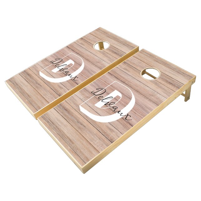 Personalized  cornhole set (Angled)