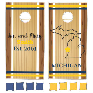 Personalized cornhole yard game