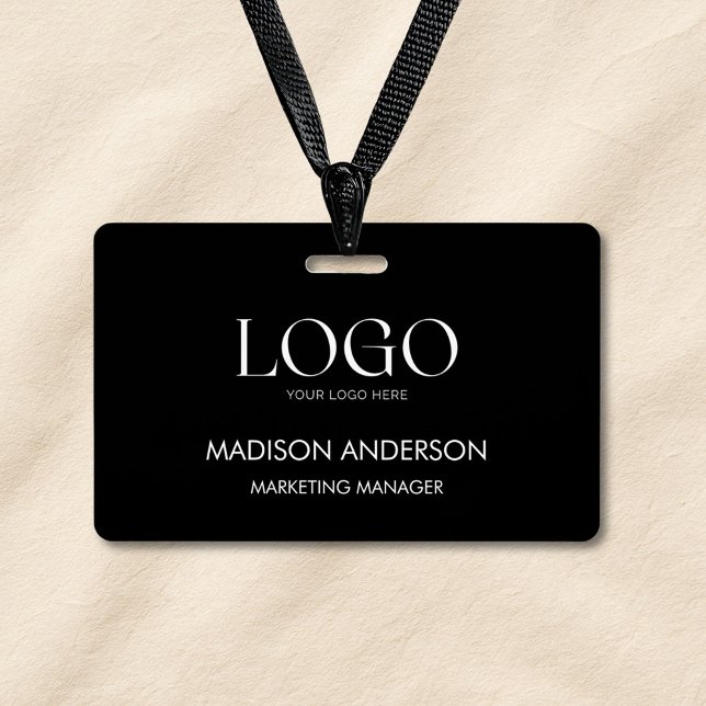 Personalized Corporate Business Logo Modern ID Badge (In situ)