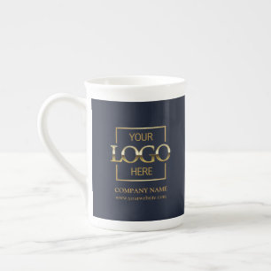 Personalized Corporate Company Logo Employee Gift Bone China Mug
