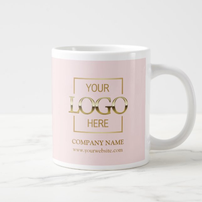 Personalized Corporate Company Logo Employee Gift Giant Coffee Mug (Right)