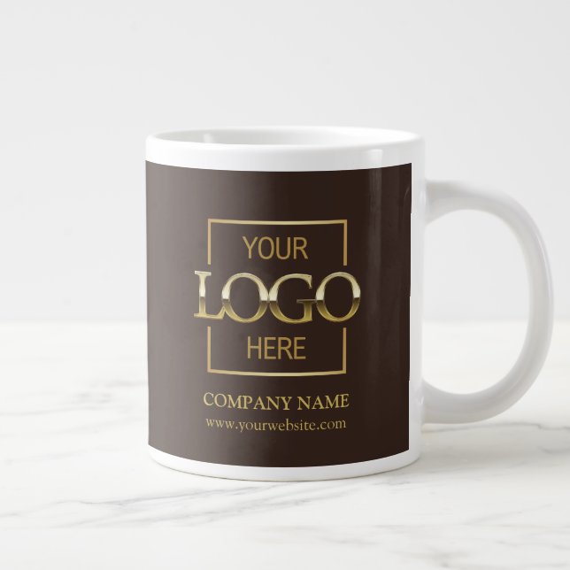 Personalized Corporate Company Logo Employee Gift Giant Coffee Mug (Right)