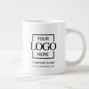Personalized Corporate Company Logo Employee Gift Giant Coffee Mug