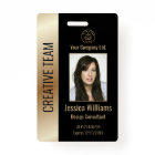 Personalized Corporate Employee Black ID