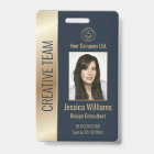 Personalized Corporate Employee Blue ID