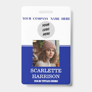 Personalized Corporate Employee Business lo clip Badge