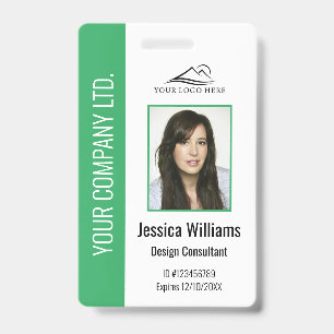 Personalized Corporate Employee Green ID Badge