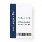 Personalized Corporate Employee ID Badge Blue
