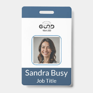 Personalized Corporate Employee ID Vertical Badge