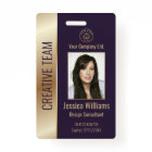 Personalized Corporate Employee Purple ID