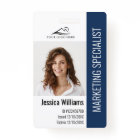 Personalized Corporate Employee Staff Blue ID