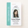 Personalized Corporate Employee Teal ID Badge