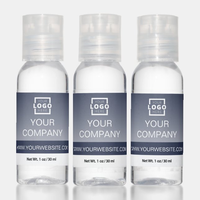 Personalized Corporate Logo Business Promo Blue Hand Sanitizer (Set)