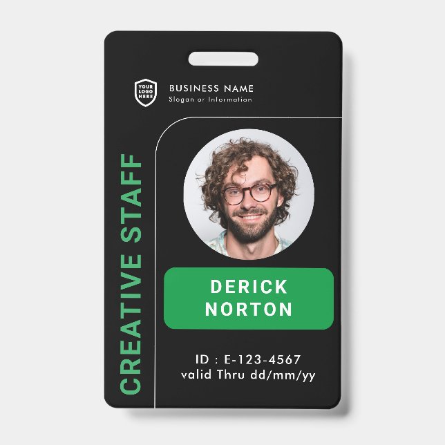 personalized Corporate photo | Custom Employee Badge (Front)