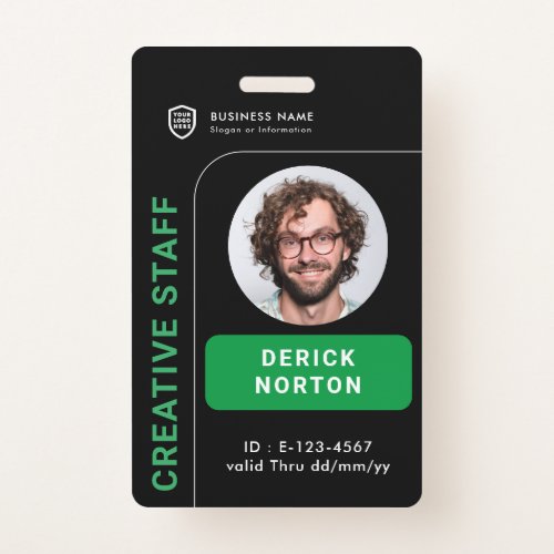 personalized Corporate photo  Custom Employee Badge