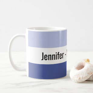 Personalized Corrie Addict Two Tone Blue Coffee Mug