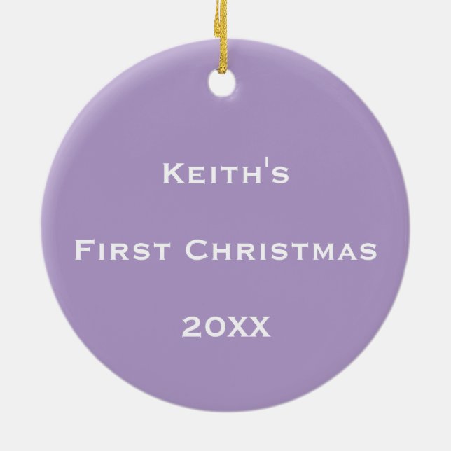 Personalized Cosmic Bubble Flow Ceramic Ornament (Back)