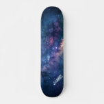 Personalized Cosmic Galaxy Skateboard