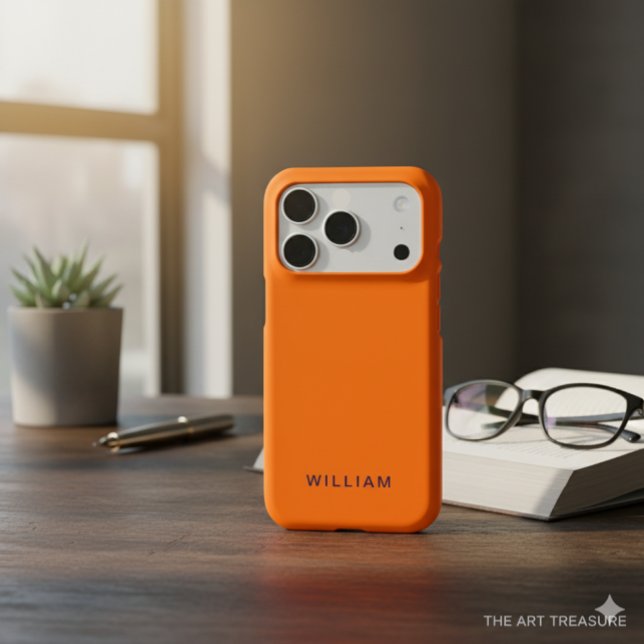 Personalized Cosmic Orange iPhone Case with Custom (Creator Uploaded)