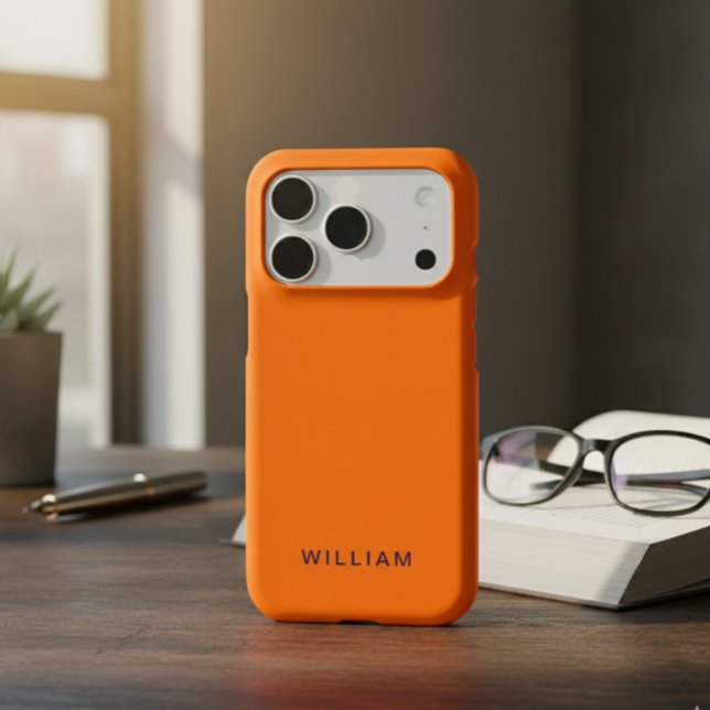 Personalized Cosmic Orange iPhone Case with Custom (Creator Uploaded)