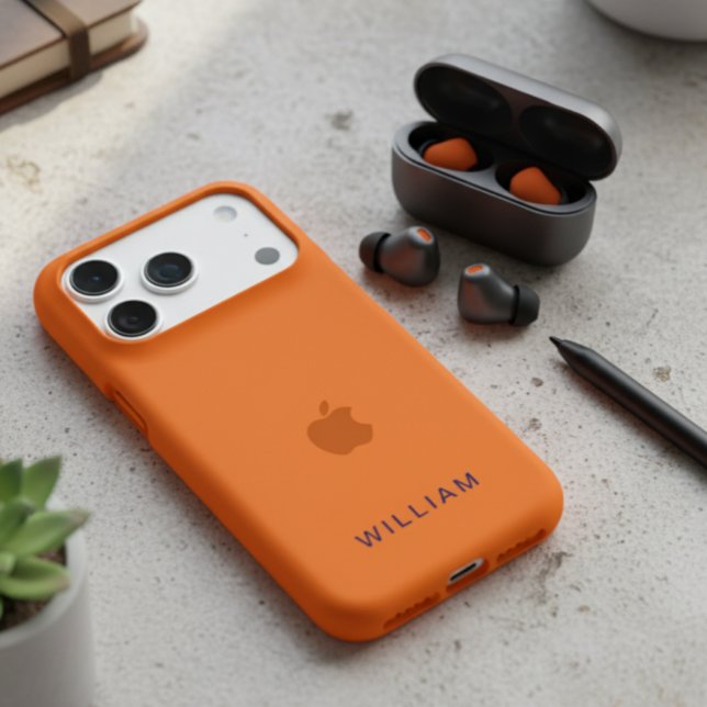 Personalized Cosmic Orange iPhone Case with Custom (Creator Uploaded)