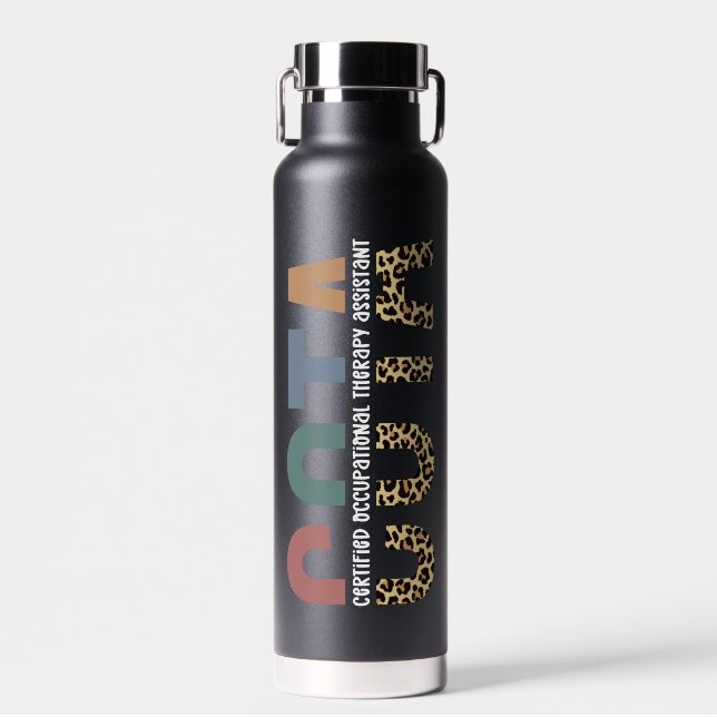 Personalized COTA Occupational Therapy Assistant Water Bottle (Front)