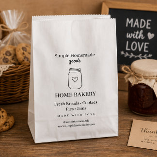 Personalized Cottage Food Packaging for Cookies Favor Bag