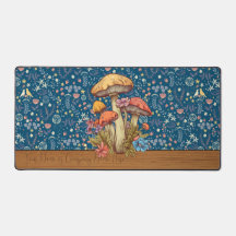 Personalized Cottagecore Mushroom XL Deskmat V4