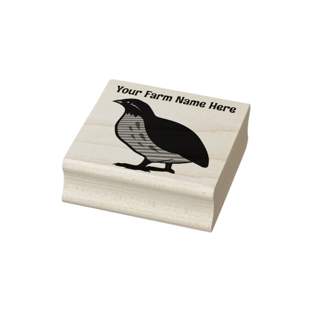 Personalized Coturnix Quail Farm Stamp (Stamp)
