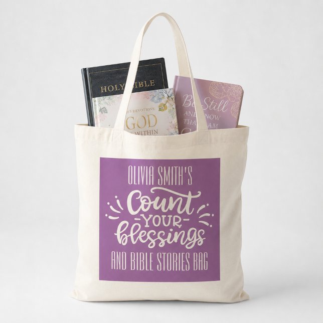 Personalized Count Blessings Sunday Church Bag (Creator Uploaded)
