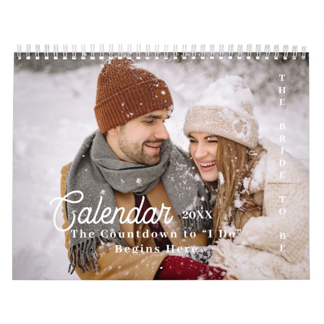 Personalized Countdown Bride to be wedding Plan Calendar (Cover)