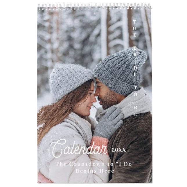 Personalized Countdown Bride to be wedding Plan Calendar (Cover)