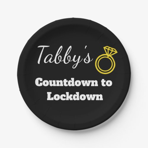 Personalized Countdown to Lockdown Plate