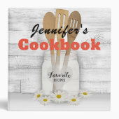 Personalized Country Cookbook 3 Ring Binder (Front)