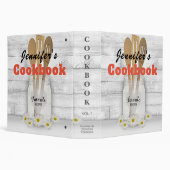 Personalized Country Cookbook 3 Ring Binder (Background)