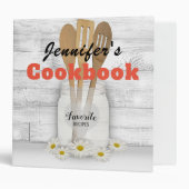 Personalized Country Cookbook 3 Ring Binder (Front/Inside)