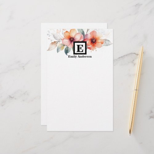 Personalized | Country Flowers Stationery