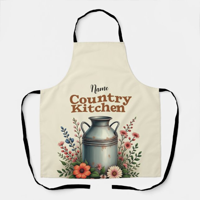 Personalized Country Kitchen Apron – [Name]’s Farm (Front)