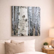 Personalized Country Rustic Carved Names in Heart