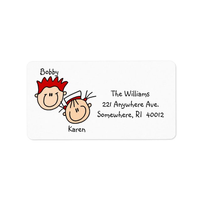 Personalized Couple Address Labels (Front)