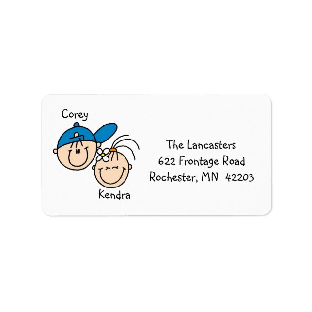 Personalized Couple Address Labels (Front)