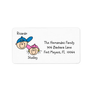 Personalized Couple Address Labels