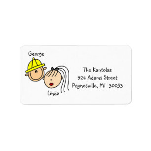 Personalized Couple Address Labels